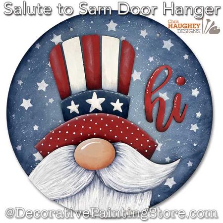 Salute to Sam Door Hanger Painting Pattern PDF DOWNLOAD - Chris Haughey