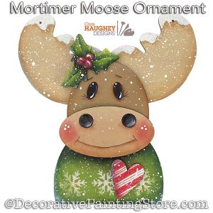 Mortimer Moose Ornament Painting Pattern PDF DOWNLOAD - Chris Haughey