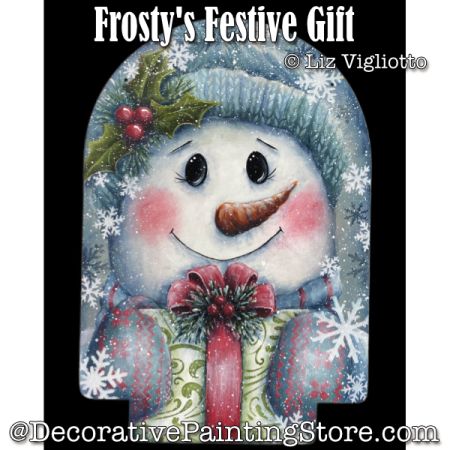 Frostys Festive Gift Plaque Painting Pattern PDF DOWNLOAD - Chris Haughey