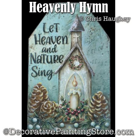 Heavenly Hymn Plaque Painting Pattern PDF DOWNLOAD - Chris Haughey