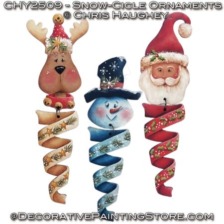 Snow-Cicle Ornaments Painting Pattern PDF DOWNLOAD - Chris Haughey