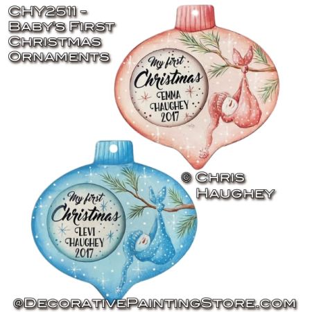 Babys First Christmas Ornaments Painting Pattern - Chris Haughey