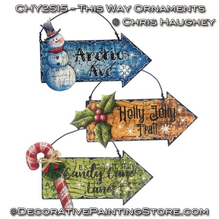 This Way Ornaments Painting Pattern - Chris Haughey