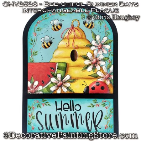 Bee-utiful Summer Days Interchangeable Plaque Painting Tutorial - Chris Haughey