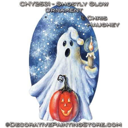 Ghostly Glow Ornament Painting Pattern - Chris Haughey