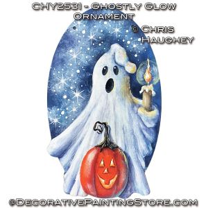 Ghostly Glow Ornament Painting Pattern - Chris Haughey