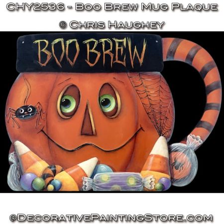 Boo Brew Mug Plaque Painting Pattern - Chris Haughey