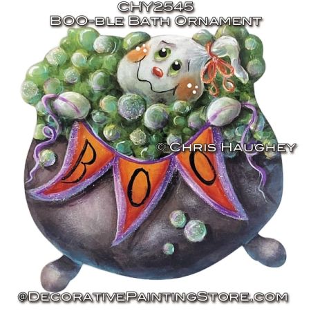 BOO-ble Bath Ornament Painting Pattern - Chris Haughey