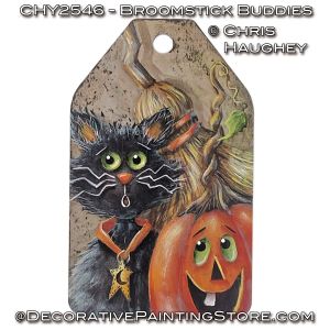Broomstick Buddies Painting Pattern PDF DOWNLOAD - Chris Haughey