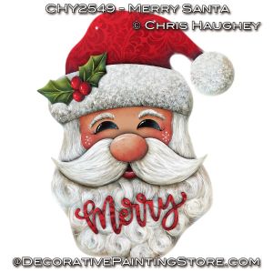Merry Santa Plaque Painting Tutorial - Chris Haughey