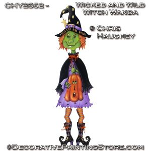 Wicked and Wild Witch Wanda Painting Pattern - Chris Haughey