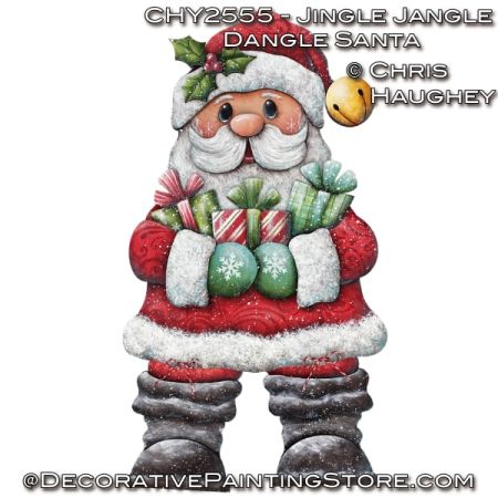 Jingle Jangle Dangle Santa Plaque Painting Tutorial - Chris Haughey