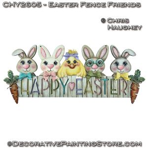 Easter Fence Friends Painting Pattern - Chris Haughey