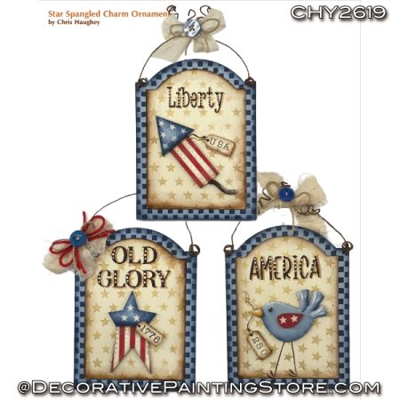 Star Spangled Charm Ornaments Painting Tutorial - Chris Haughey