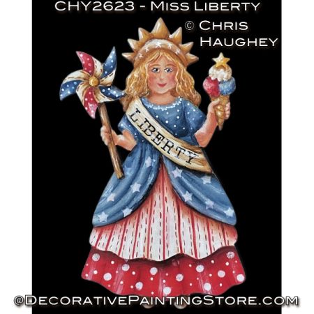 Miss Liberty Ornament Painting Tutorial - Chris Haughey