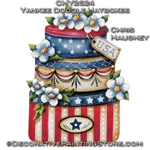Yankee Doodle Hatbox Ornament Painting Tutorial - Chris Haughey