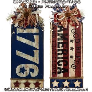 Patriotic Tags Painting Tutorial - Chris Haughey