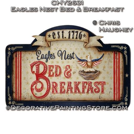 Eagles Nest Bed and Breakfast Plaque Painting Tutorial - Chris Haughey