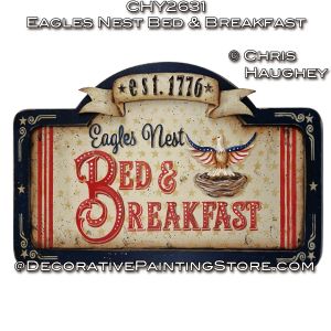 Eagles Nest Bed and Breakfast Plaque Painting Tutorial - Chris Haughey