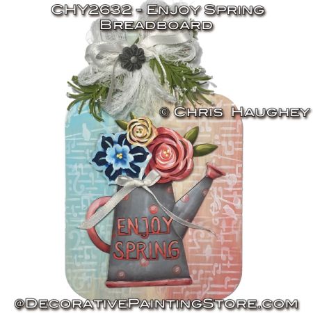 Enjoy Spring Breadboard Plaque Painting Tutorial - Chris Haughey