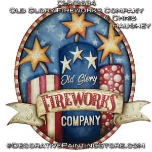 Old Glory Fireworks Company Plaque Painting Tutorial - Chris Haughey