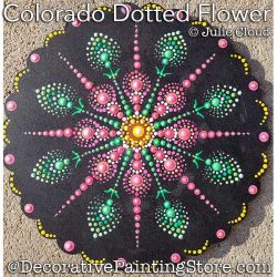 Colorado Dotted Flower Ornament Painting Pattern PDF DOWNLOAD - Julie Cloud