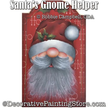 Santas Gnome Helper Painting Pattern - Bobbie Campbell