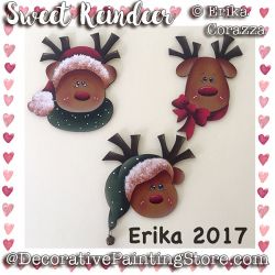 Sweet Reindeer Ornaments- Erika Corazza - PDF DOWNLOAD