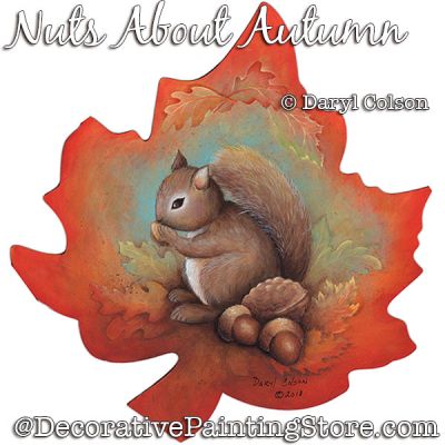 Nuts About Autumn (Squirrel) PDF DOWNLOAD Painting Pattern - Daryl Colson