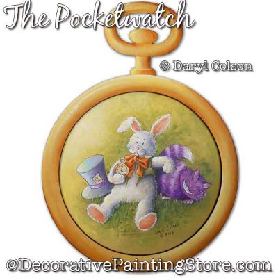The Pocketwatch (Bunny Rabbit) Painting Pattern PDF DOWNLOAD - Daryl Colson