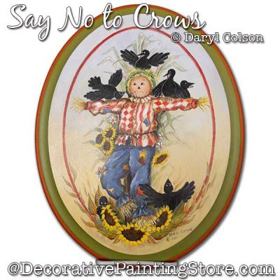 Say No to Crows (Scarecrow) Painting Pattern PDF DOWNLOAD - Daryl Colson