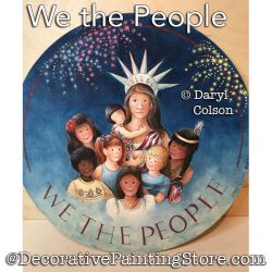 We the People (Lady Liberty) Painting Pattern PDF DOWNLOAD - Daryl Colson