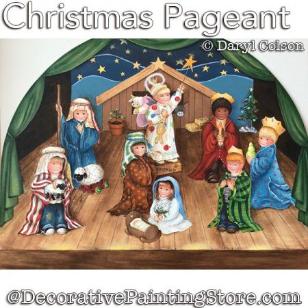 Christmas Pageant PDF DOWNLOAD Painting Pattern - Daryl Colson