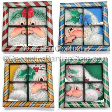 Peek a Boo Santas ePattern - Susan Cochrane