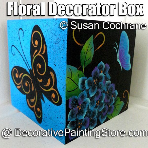 Floral Decorator Box ePattern - Susan Cochrane