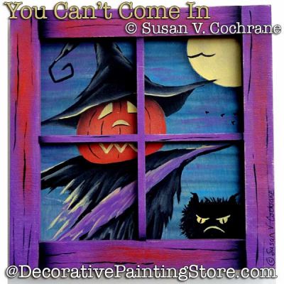 You Cant Come In Painting Pattern PDF Download - Susan Cochrane