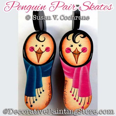 Penguin Pair Skate Ornaments DOWNLOAD - Susan Cochrane