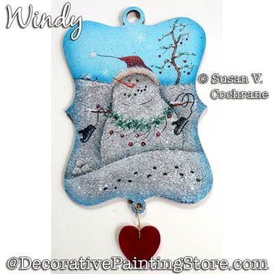 Windy (Snowman) Painting Pattern PDF Download - Susan Cochrane