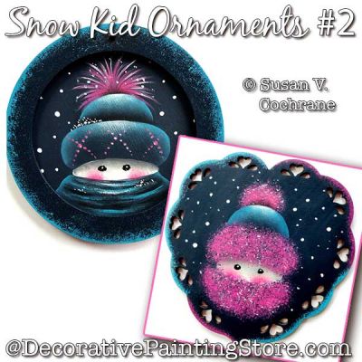 Snow Kid Ornaments #2 Painting Pattern PDF Download - Susan Cochrane