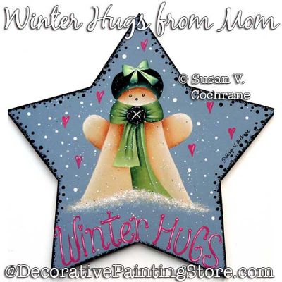 Winter Hugs from Mom Painting Pattern PDF Download - Susan Cochrane