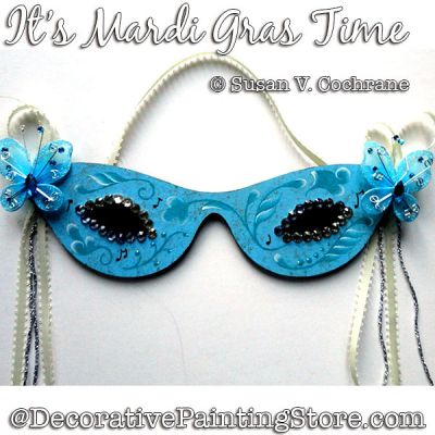 Its Mardi Gras Time Painting Pattern PDF DOWNLOAD - Susan Cochrane