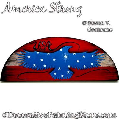 America Strong Door Crown Painting Pattern PDF Download - Susan Cochrane