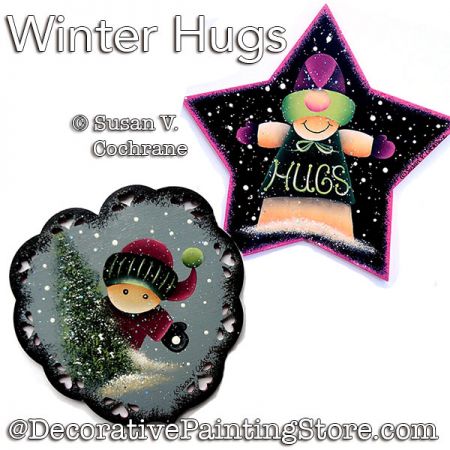 Winter Hugs Painting Pattern PDF Download - Susan Cochrane