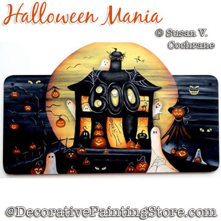 Halloween Mania Painting Pattern PDF DOWNLOAD - Susan Cochrane