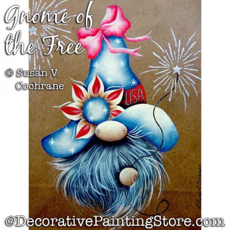 Gnome of the Free Painting Pattern PDF DOWNLOAD - Susan Cochrane