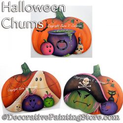 Halloween Chums Painting Pattern PDF Download - Susan Cochrane