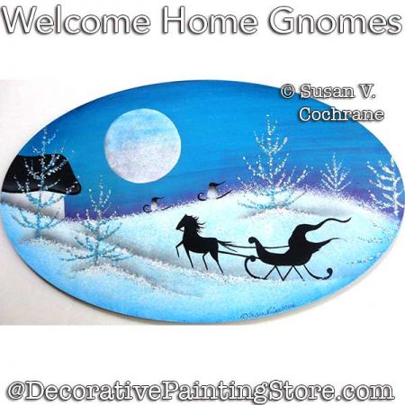 Welcome Home Gnome Painting Pattern PDF DOWNLOAD - Susan Cochrane