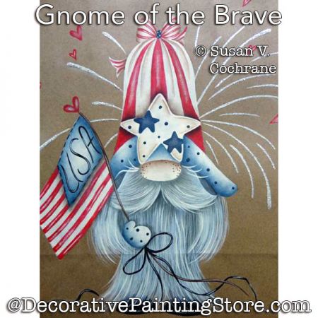 Gnome of the Brave Painting Pattern PDF Download - Susan Cochrane
