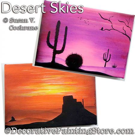 Desert Skies Painting Pattern PDF Download - Susan Cochrane