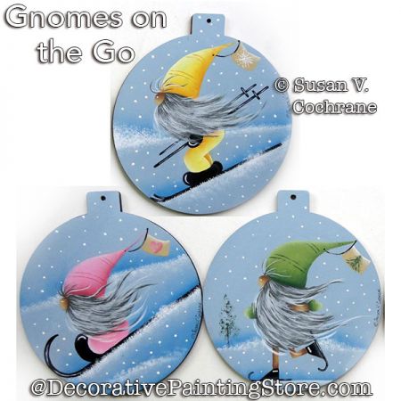 Gnomes On the Go Painting Pattern PDF DOWNLOAD - Susan Cochrane